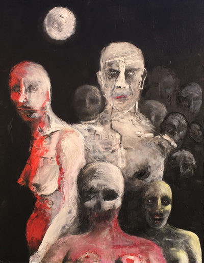 Macbeth et les 3 sorcières au milieu des esprits exposition our song were spells théâtre de l'Étoile du Nord