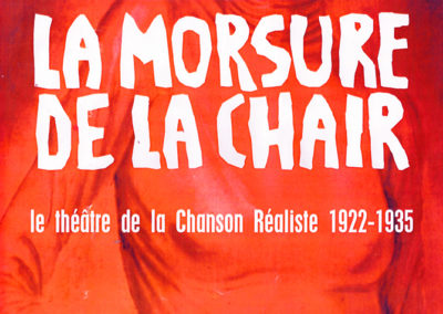 affiche spectacle morsure de la chair chanson réaliste théâtre municipal la Roche sur Yon