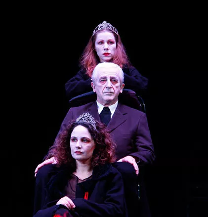 le roi Lear Shakespeare mise en scène Sylvie Reteuna Cie la Sybille compagnie l'Oiseau Mouche Nathalie Savary Georges Edmont Magdalena Mathieu photographie Bruno Derwaelle